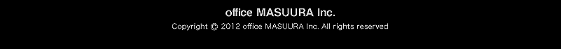 office MASUURA Inc. コピーライト